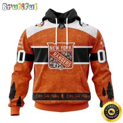 Personalized NHL New York Rangers Hoodie Specialized Design Support Child Lives Matter All Over Print 3D Hoodie Unisex