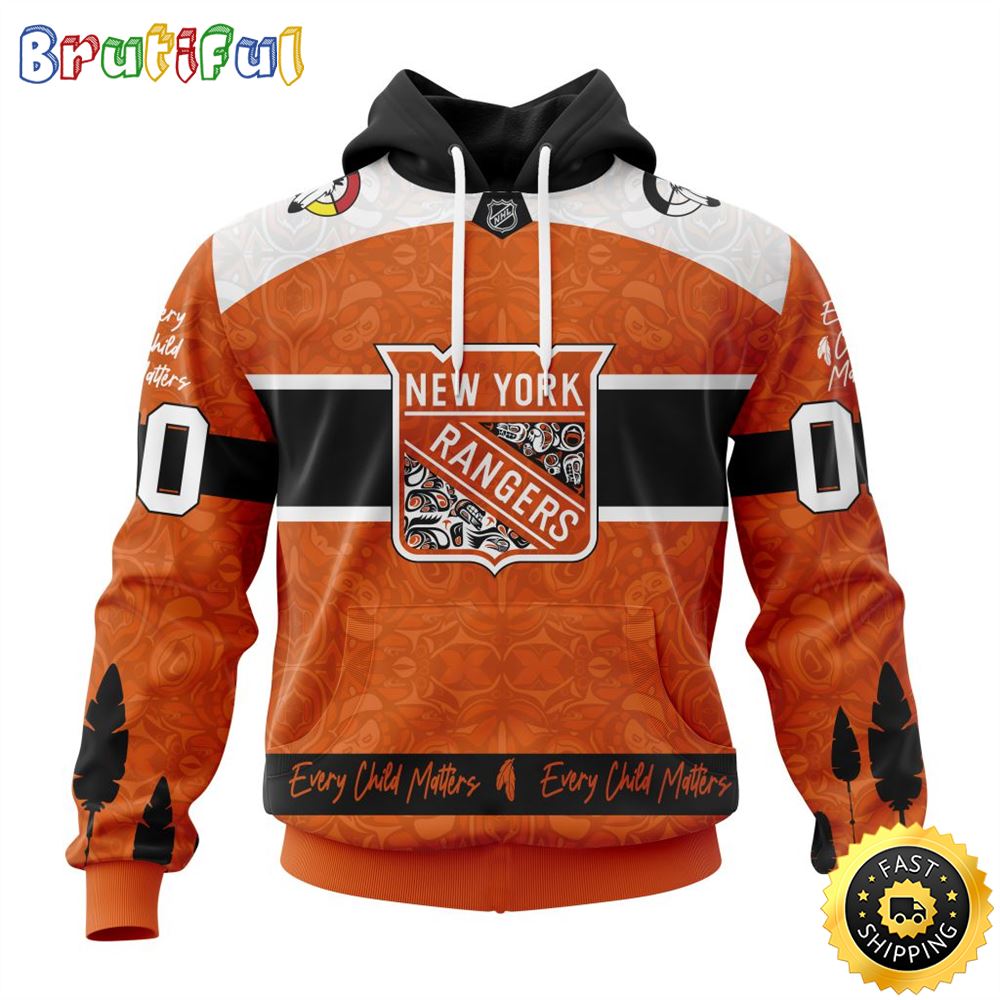 Personalized NHL New York Rangers Hoodie Specialized Design Support Child Lives Matter All Over Print 3D Hoodie Unisex