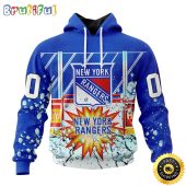 Personalized NHL New York Rangers Hoodie With Ice Hockey Arena 3D Hoodie Unisex Tshirt Hoodie