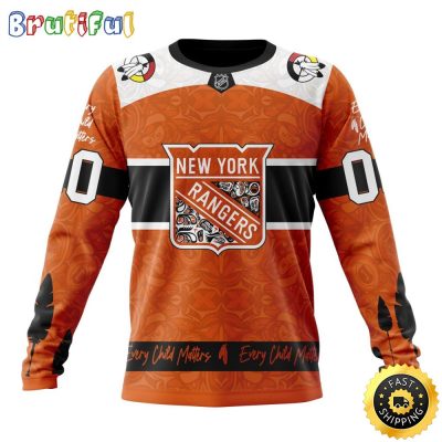 Personalized NHL New York Rangers Sweatshirt Specialized Design Support Child Lives Matter All Over Print Sweatshirt Unisex