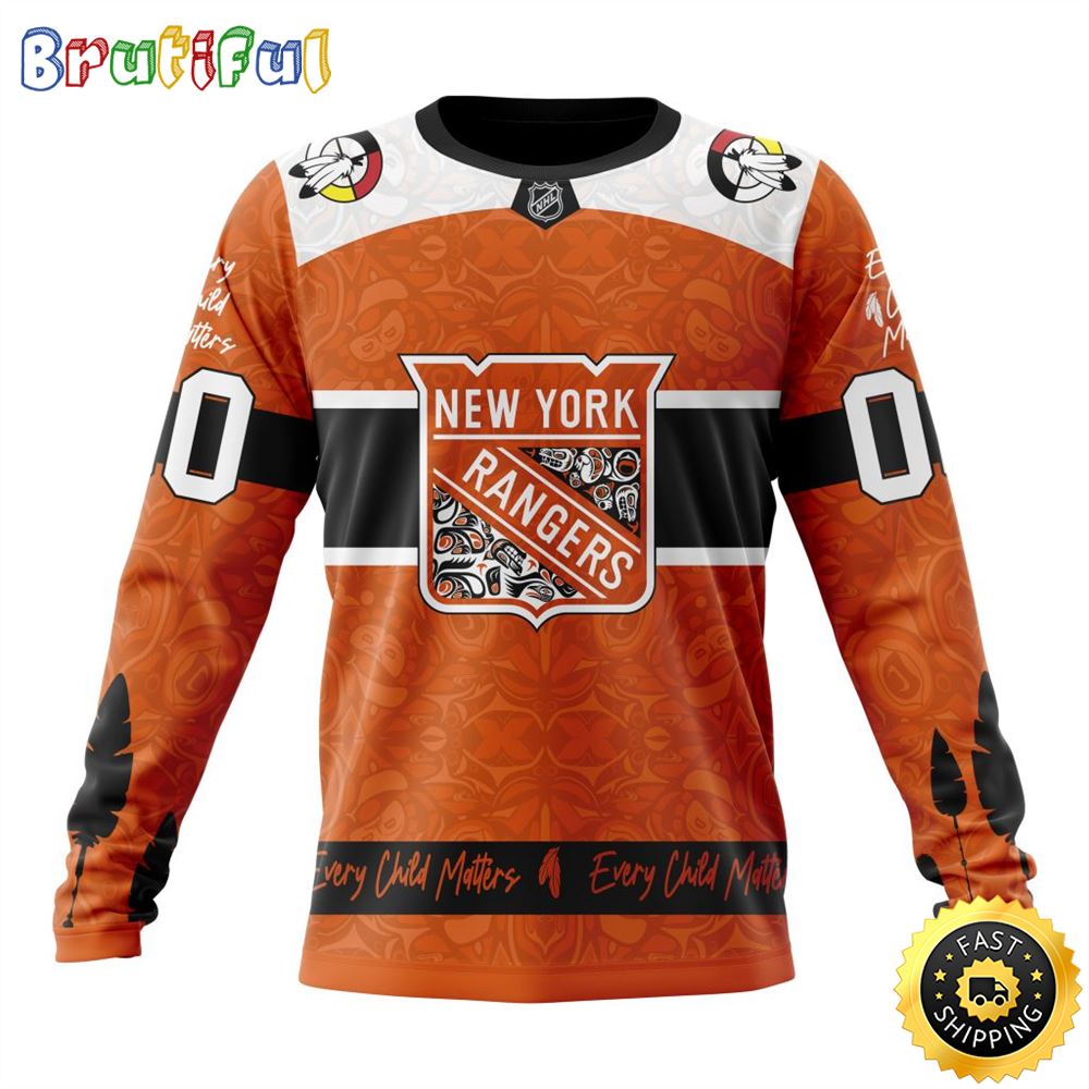 Personalized NHL New York Rangers Sweatshirt Specialized Design Support Child Lives Matter All Over Print Sweatshirt Unisex