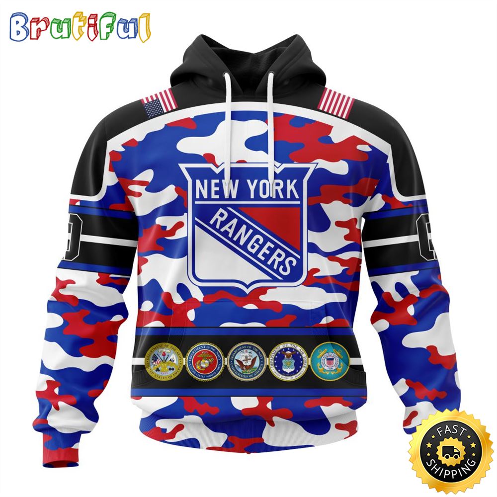 Personalized NHL New York Rangers With Camo Team Color And Military Force Logo All Over Print 3D Hoodie Unisex Hoodie Tshirt Sweatshirt Personalized NHL New York Rangers With Camo Team Color And Military Force Logo All Over Print 3D Hoodie Unisex Hoodie Tshirt Sweatshirt