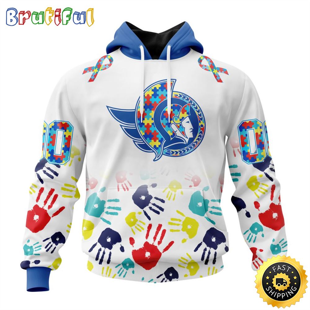 Personalized NHL Ottawa Senators Autism Awareness Hands Design All Over Print 3D Hoodie Unisex Hoodie Personalized NHL Ottawa Senators Autism Awareness Hands Design All Over Print 3D Hoodie Unisex Hoodie