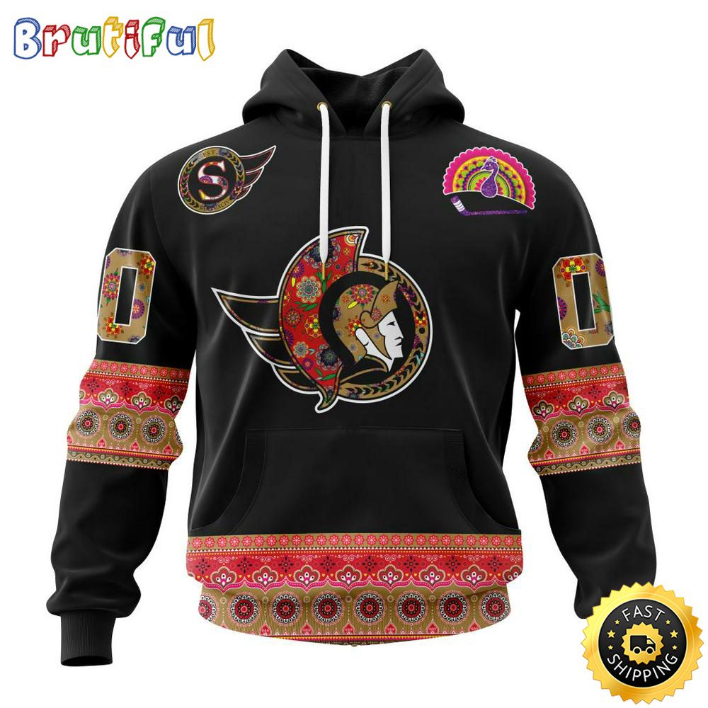 Personalized NHL Ottawa Senators Hoodie Jersey Hockey For All Diwali Festival All Over Print 3D Hoodie Unisex Hoodie Tshirt
