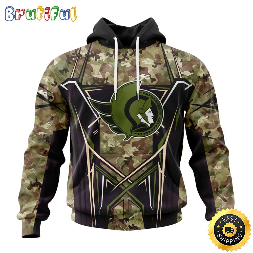 Personalized NHL Ottawa Senators Hoodie Special Camo Color Design All Over Print 3D Unisex Hoodie