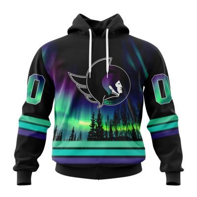 Personalized NHL Ottawa Senators Hoodie Special Design With Northern Lights All Over Print 3D Hoodie Unisex