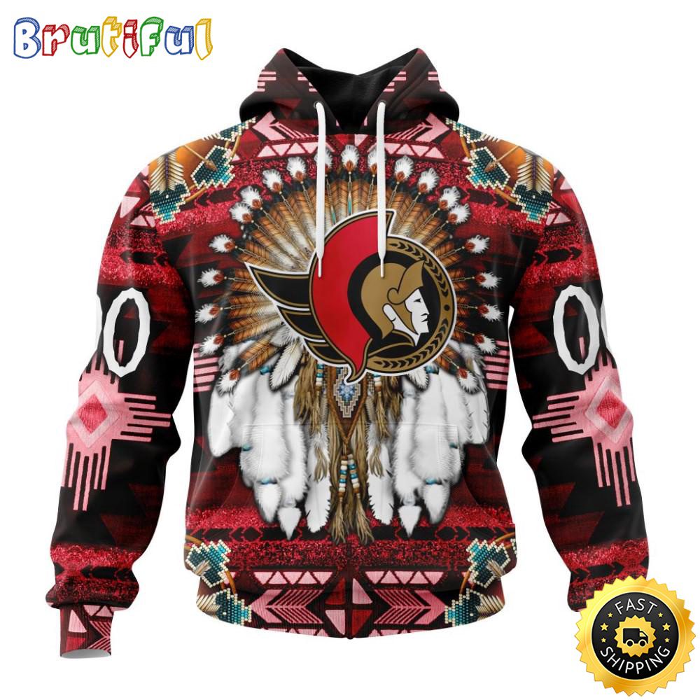 Personalized NHL Ottawa Senators Hoodie Special Native Costume Design 3D Hoodie Unisex Tshirt Hoodie