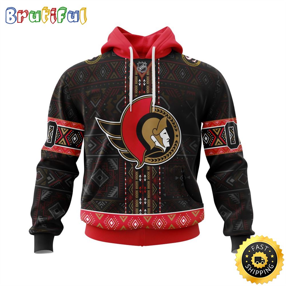 Personalized NHL Ottawa Senators Hoodie Specialized Native Concepts All Over Print 3D Hoodie Unisex