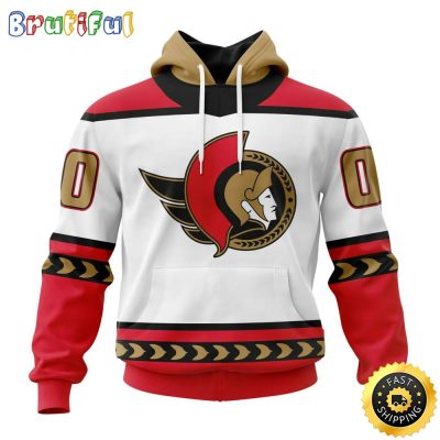 Personalized NHL Ottawa Senators Hoodie Specialized Unisex Kits With Retro Concepts All Over Print Hoodie