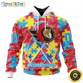 Personalized NHL Ottawa Senators Special Autism Awareness Month All Over Print 3D Hoodie Unisex Hoodie
