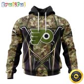 Personalized NHL Philadelphia Flyers Hoodie Special Camo Color Design All Over Print 3D Unisex Hoodie