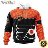 Personalized NHL Philadelphia Flyers Hoodie Specialized Hockey With Paisley All Over Print Hoodie Unisex Tshirt Hoodie