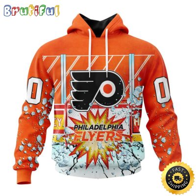 Personalized NHL Philadelphia Flyers Hoodie With Ice Hockey Arena 3D Hoodie Unisex Tshirt Hoodie