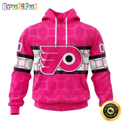 Personalized NHL Philadelphia Flyers I Pink I Can In October We Wear Pink Breast Cancer All Over Print 3D Hoodie Unisex Hoodie Tshirt Sweatshirt