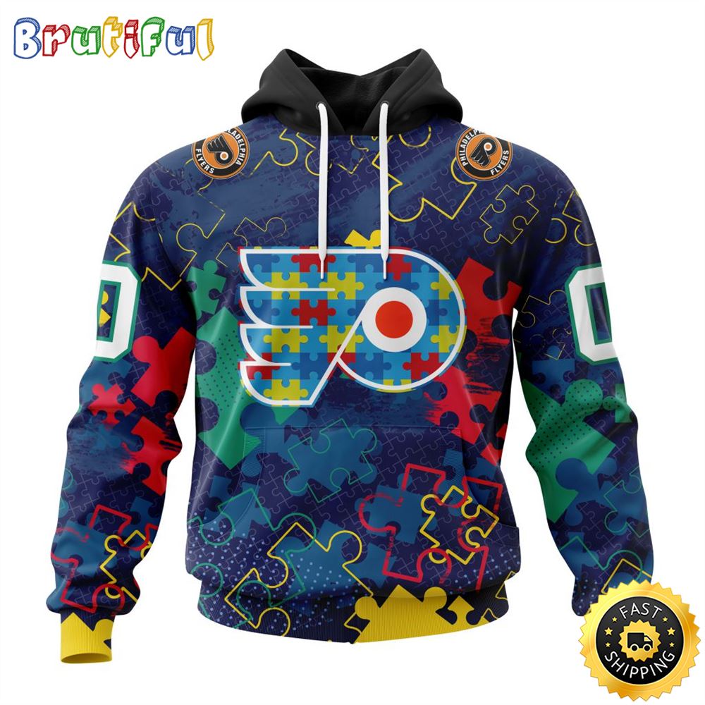 Personalized NHL Philadelphia Flyers Specialized Fearless Against Autism All Over Print 3D Hoodie Unisex Hoodie Personalized NHL Philadelphia Flyers Specialized Fearless Against Autism All Over Print 3D Hoodie Unisex Hoodie