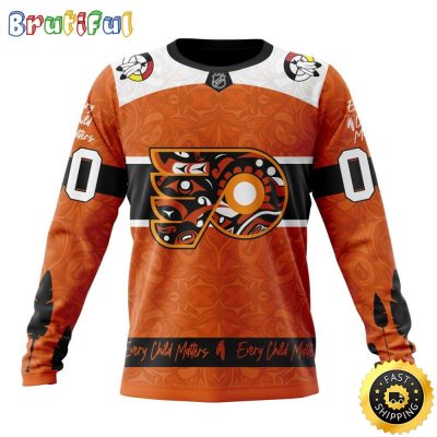 Personalized NHL Philadelphia Flyers Sweatshirt Specialized Design Support Child Lives Matter All Over Print Sweatshirt Unisex