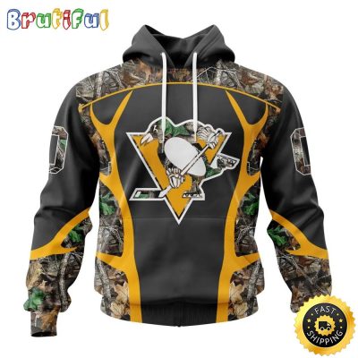 Personalized NHL Pittsburgh Penguins Hoodie Special Camo Hunting Design All Over Print 3D Unisex Hoodie