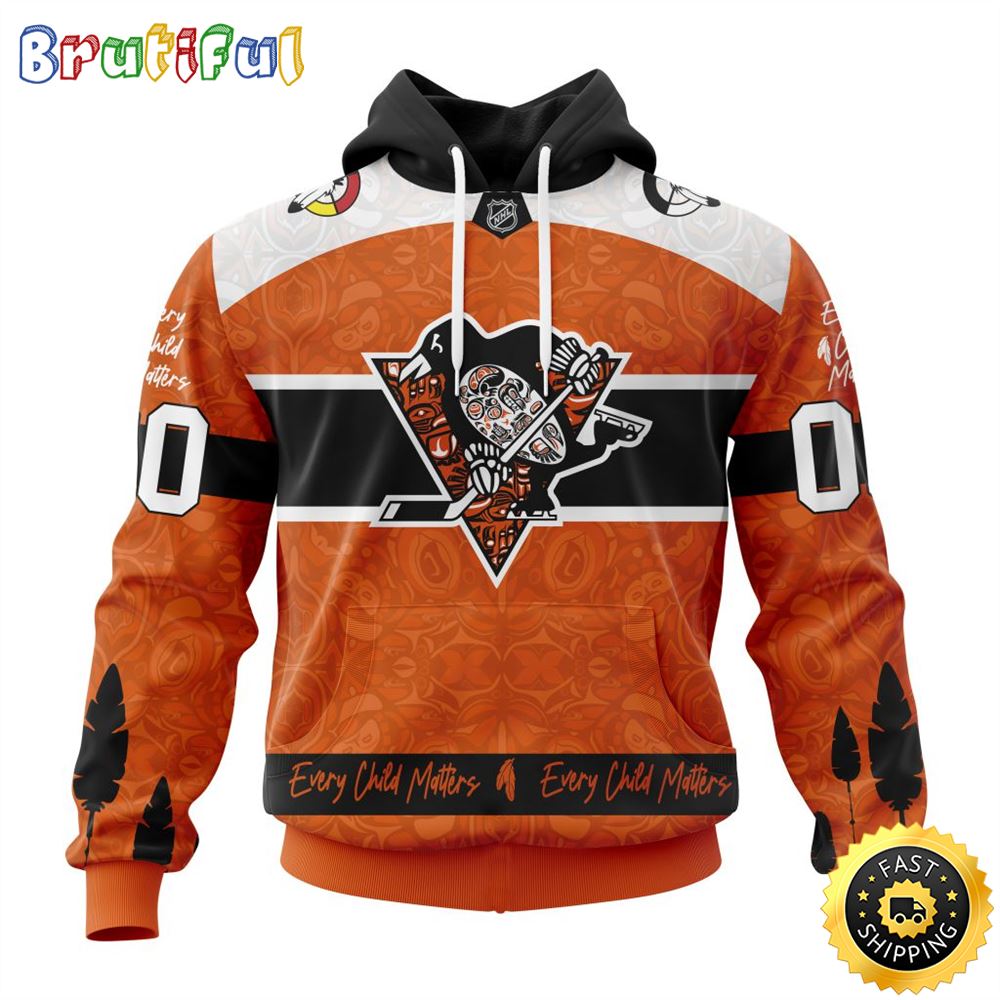 Personalized NHL Pittsburgh Penguins Hoodie Specialized Design Support Child Lives Matter All Over Print 3D Hoodie Unisex