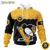 Personalized NHL Pittsburgh Penguins Hoodie Specialized Hockey With Paisley All Over Print Hoodie Unisex Tshirt Hoodie