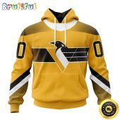 Personalized NHL Pittsburgh Penguins Hoodie Specialized Unisex Kits With Retro Concepts All Over Print Hoodie
