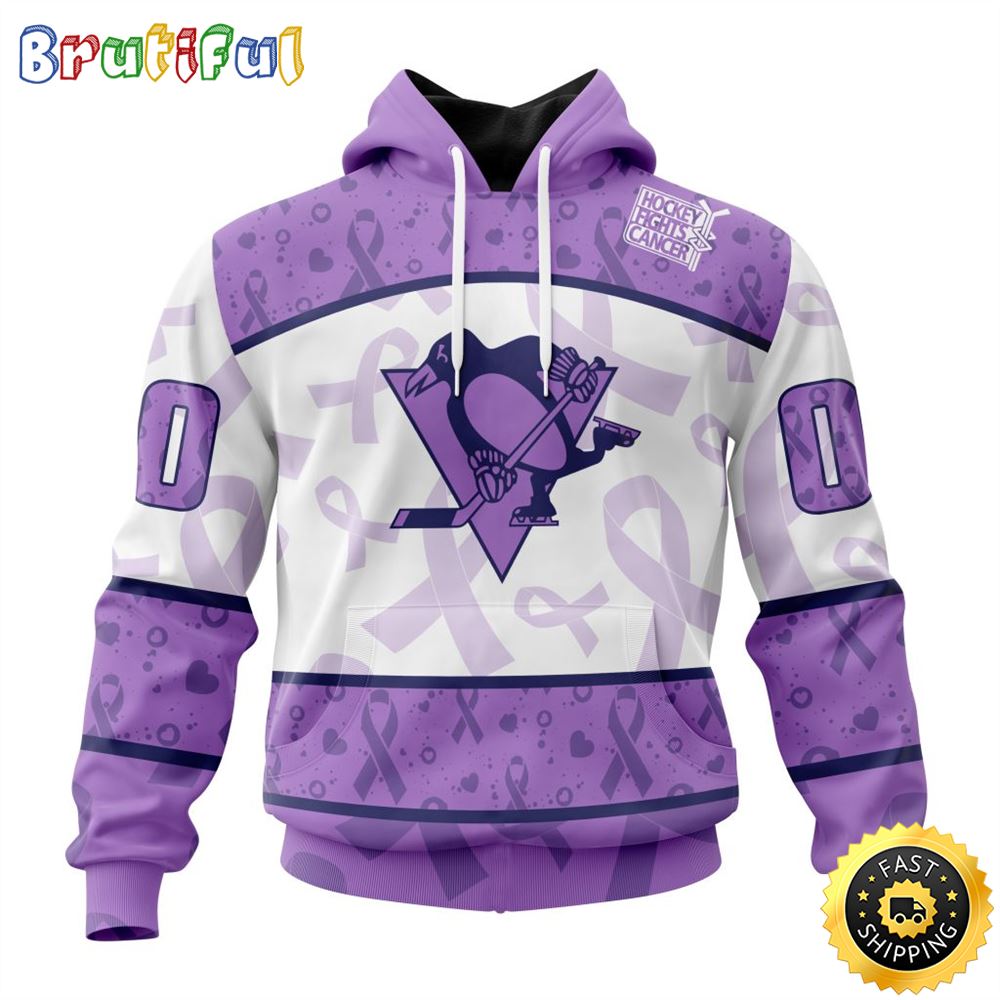 Personalized NHL Pittsburgh Penguins Special Lavender Hockey Fights Cancer All Over Print 3D Hoodie Unisex Hoodie Tshirt Sweatshirt Personalized NHL Pittsburgh Penguins Special Lavender Hockey Fights Cancer All Over Print 3D Hoodie Unisex Hoodie Tshirt Sweatshirt