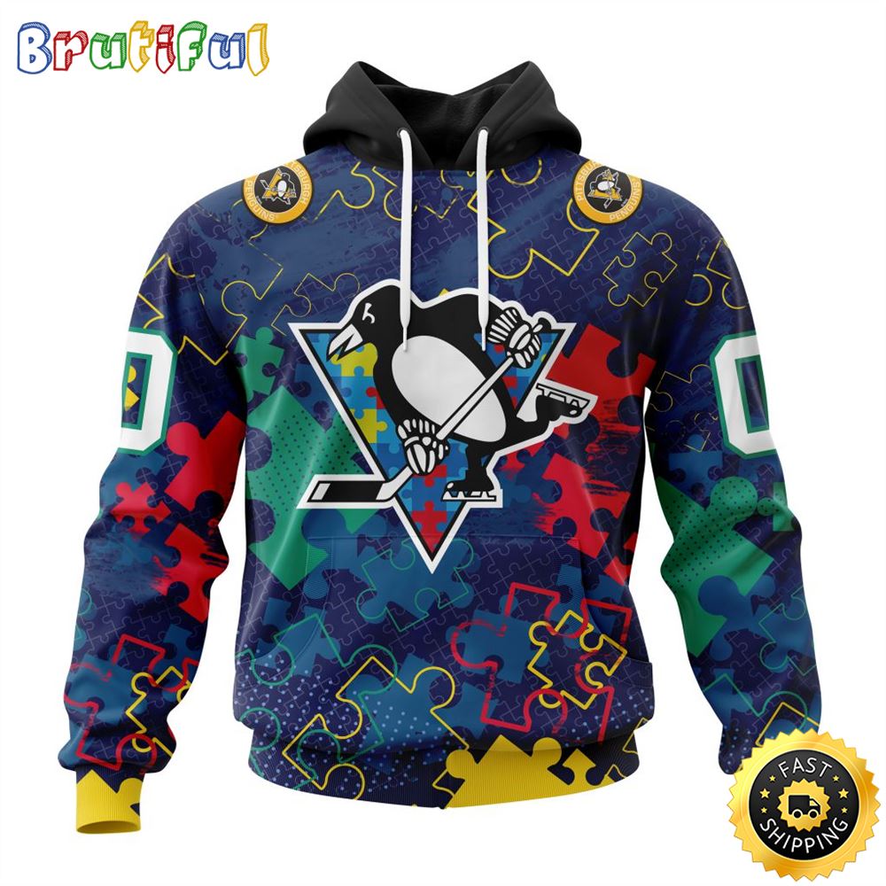 Personalized NHL Pittsburgh Penguins Specialized Fearless Against Autism All Over Print 3D Hoodie Unisex Hoodie Personalized NHL Pittsburgh Penguins Specialized Fearless Against Autism All Over Print 3D Hoodie Unisex Hoodie