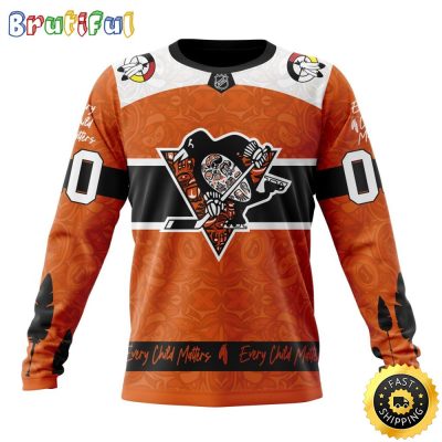 Personalized NHL Pittsburgh Penguins Sweatshirt Specialized Design Support Child Lives Matter All Over Print Sweatshirt Unisex