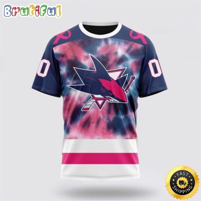 Personalized NHL San Jose Sharks All Over Print 3D T Shirt Special Pink October Fight Breast Cancer Gift For Man And Women