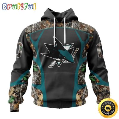 Personalized NHL San Jose Sharks Hoodie Special Camo Hunting Design All Over Print 3D Unisex Hoodie