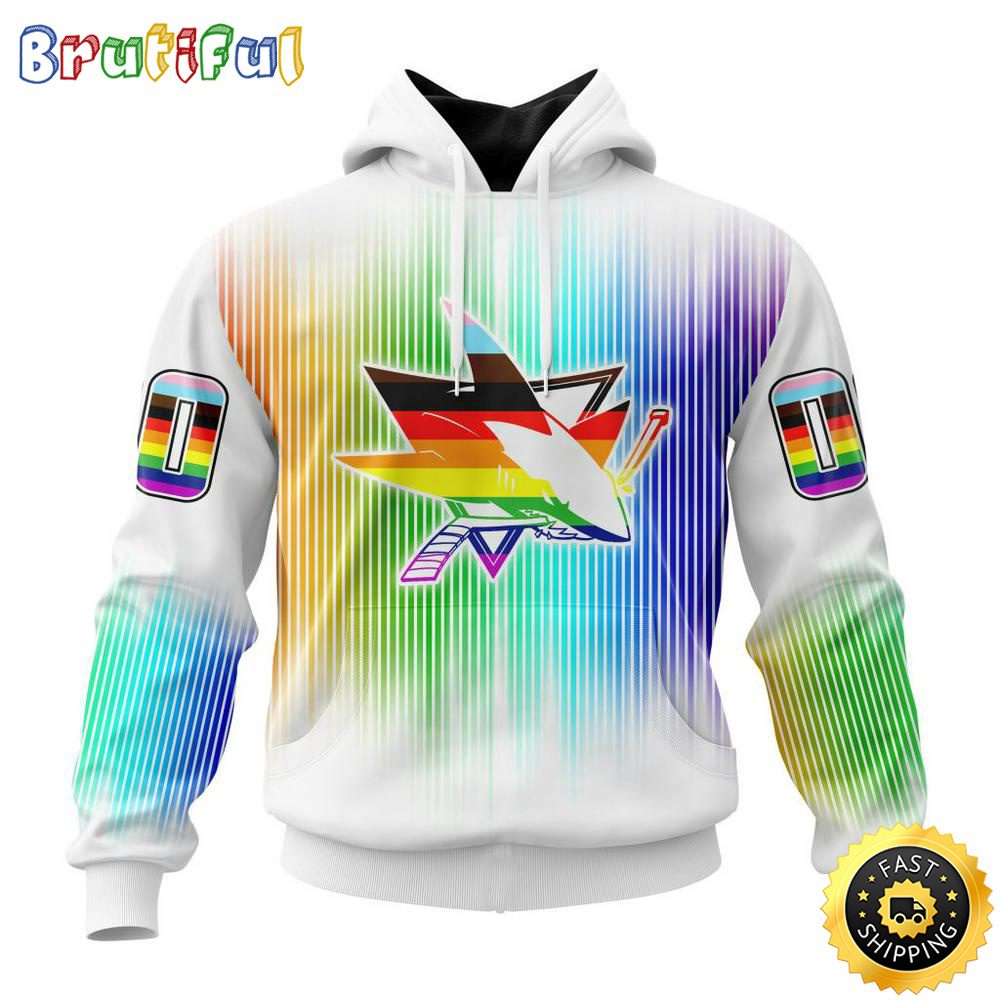 Personalized NHL San Jose Sharks Hoodie Special Design For Pride Month All Over Print 3D Hoodie Unisex Hoodie Tshirt