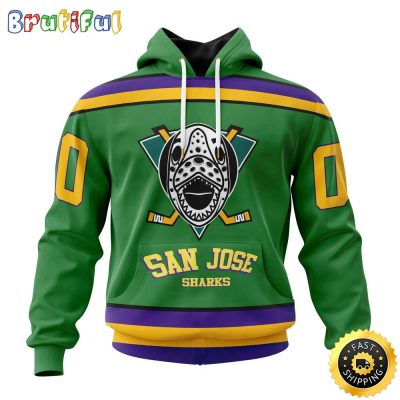 Personalized NHL San Jose Sharks Hoodie Specialized Design X The Mighty Ducks All Over Print 3D Hoodie Unisex Hoodie Tshirt