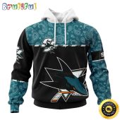 Personalized NHL San Jose Sharks Hoodie Specialized Hockey With Paisley All Over Print Hoodie Unisex Tshirt Hoodie