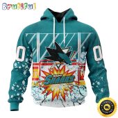 Personalized NHL San Jose Sharks Hoodie With Ice Hockey Arena 3D Hoodie Unisex Tshirt Hoodie