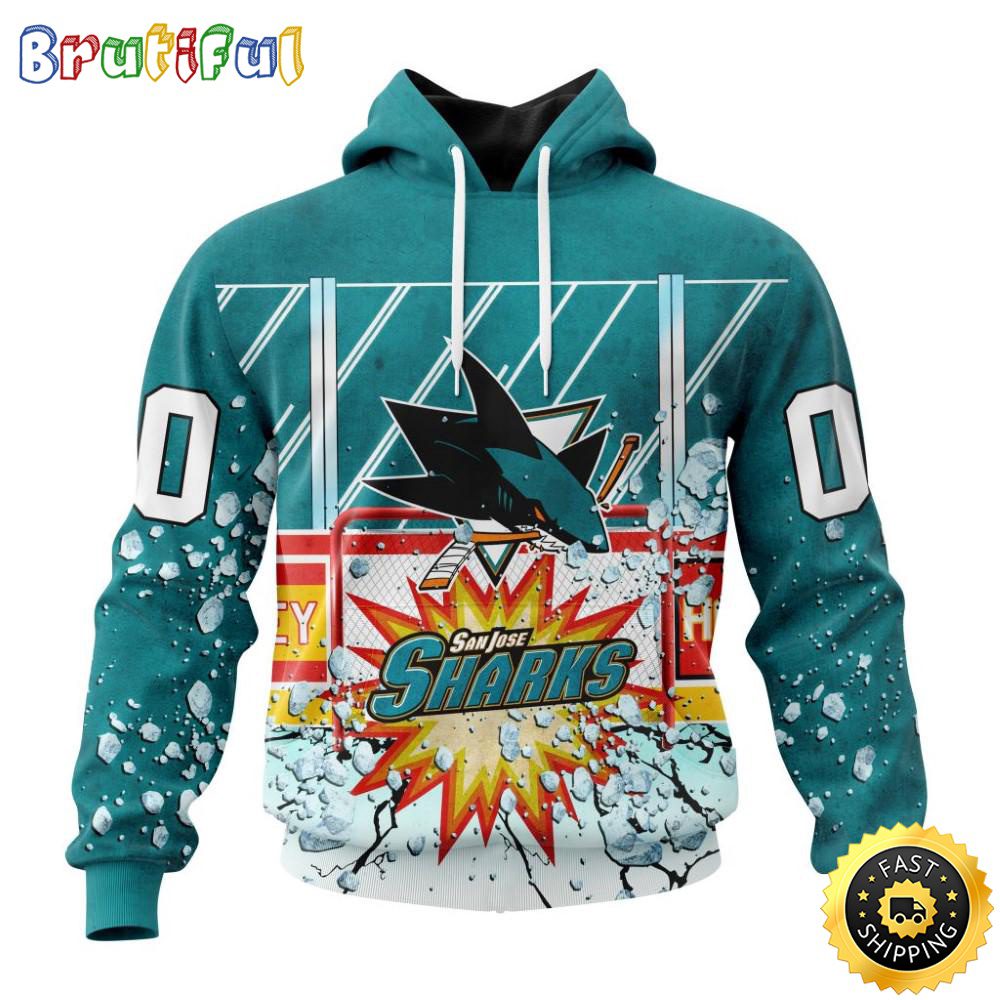 Personalized NHL San Jose Sharks Hoodie With Ice Hockey Arena 3D Hoodie Unisex Tshirt Hoodie