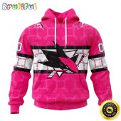 Personalized NHL San Jose Sharks I Pink I Can In October We Wear Pink Breast Cancer All Over Print 3D Hoodie Unisex Hoodie Tshirt Sweatshirt