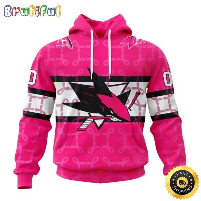 Personalized NHL San Jose Sharks I Pink I Can In October We Wear Pink Breast Cancer All Over Print 3D Hoodie Unisex Hoodie Tshirt Sweatshirt