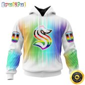 Personalized NHL Seattle Kraken Hoodie Special Design For Pride Month All Over Print 3D Hoodie Unisex Hoodie Tshirt