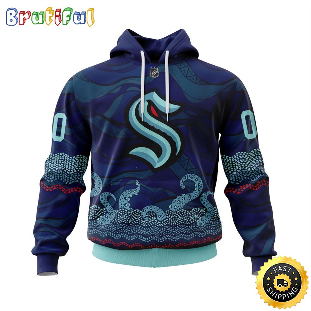 Personalized NHL Seattle Kraken Hoodie Specialized Native Concepts All Over Print 3D Hoodie Unisex