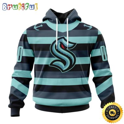 Personalized NHL Seattle Kraken Hoodie Specialized Unisex Kits With Retro Concepts All Over Print Hoodie