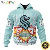 Personalized NHL Seattle Kraken Hoodie With Ice Hockey Arena 3D Hoodie Unisex Tshirt Hoodie