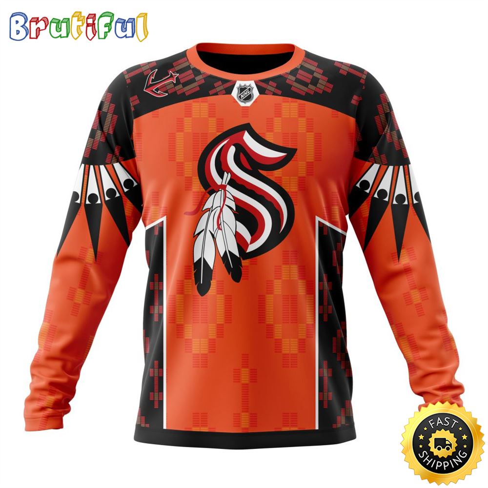 Personalized NHL Seattle Kraken Sweatshirt Specialized Design Child Lives Matter All Over Print Sweatshirt Unisex