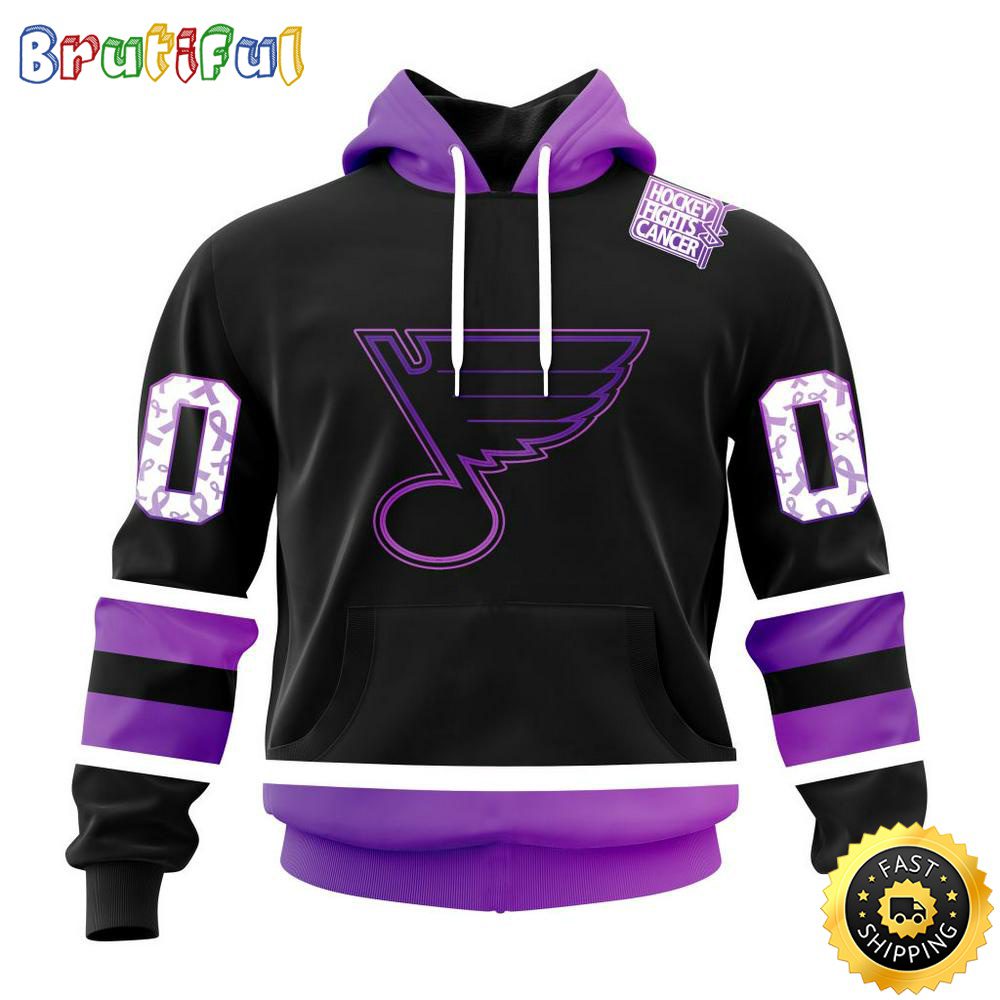 Personalized NHL St. Louis Blues Hoodie Special Black Hockey Fights Cancer All Over Print 3D Hoodie Unisex Hoodie Personalized NHL St. Louis Blues Hoodie Special Black Hockey Fights Cancer All Over Print 3D Hoodie Unisex Hoodie