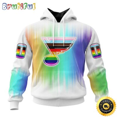 Personalized NHL St. Louis Blues Hoodie Special Design For Pride Month All Over Print 3D Hoodie Unisex Hoodie Tshirt