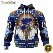 Personalized NHL St. Louis Blues Hoodie Special Native Costume Design 3D Hoodie Unisex Tshirt Hoodie