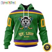 Personalized NHL St. Louis Blues Hoodie Specialized Design X The Mighty Ducks All Over Print 3D Hoodie Unisex Hoodie Tshirt