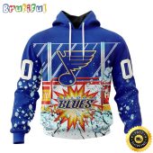 Personalized NHL St. Louis Blues Hoodie With Ice Hockey Arena 3D Hoodie Unisex Tshirt Hoodie