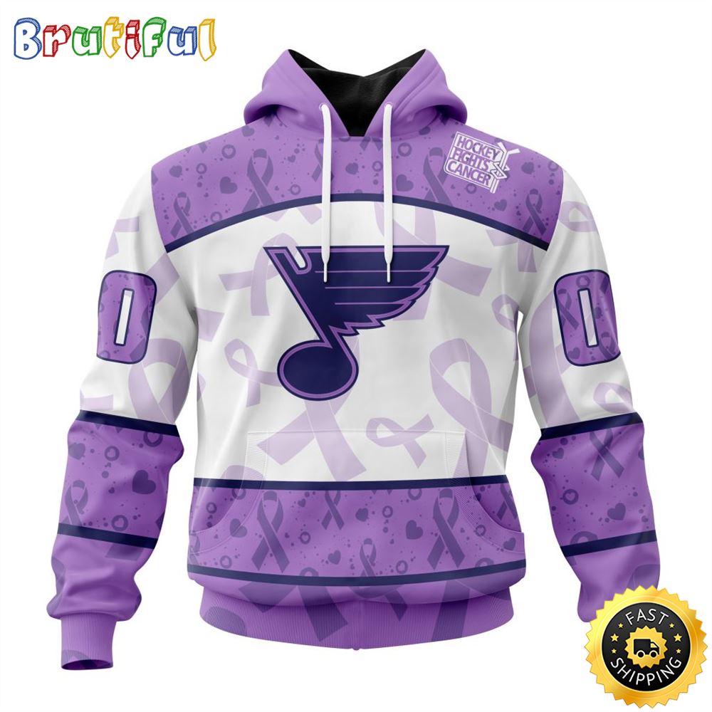 Personalized NHL St Louis Blues Special Lavender Hockey Fights Cancer All Over Print 3D Hoodie Unisex Hoodie Tshirt Sweatshirt Personalized NHL St Louis Blues Special Lavender Hockey Fights Cancer All Over Print 3D Hoodie Unisex Hoodie Tshirt Sweatshirt