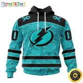 Personalized NHL Tampa Bay Lightning All Over Print 3D Hoodie Special Design Fight Ovarian Cancer Gift For Football Fans