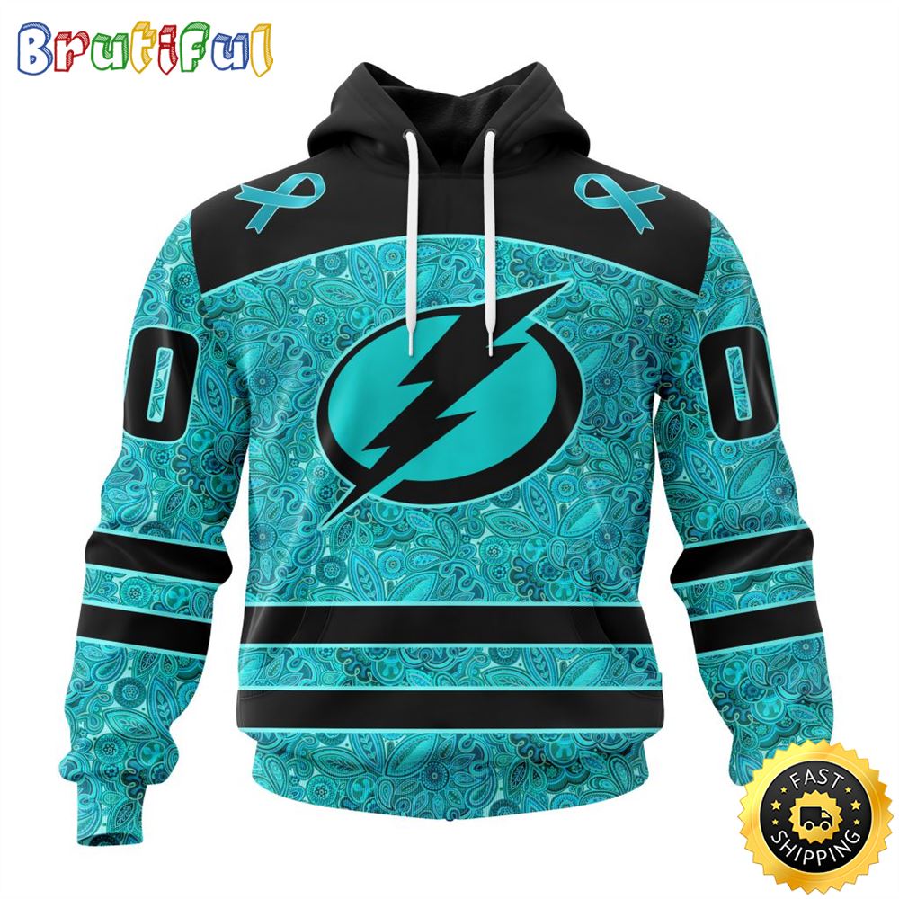 Personalized NHL Tampa Bay Lightning All Over Print 3D Hoodie Special Design Fight Ovarian Cancer Gift For Football Fans Personalized NHL Tampa Bay Lightning All Over Print 3D Hoodie Special Design Fight Ovarian Cancer Gift For Football Fans