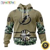 Personalized NHL Tampa Bay Lightning Hoodie Military Camo With City Or State Flag 3D Hoodie Unisex Tshirt Hoodie